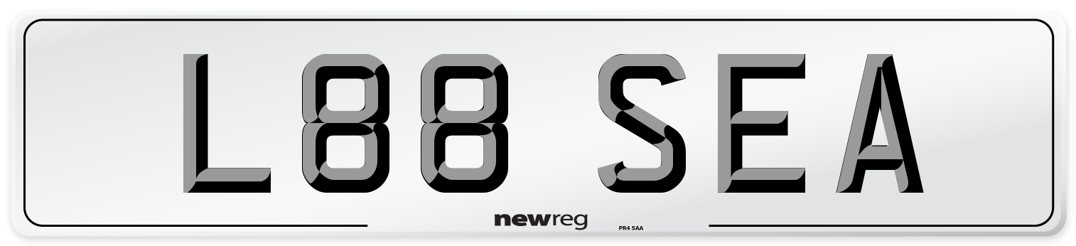 L88 SEA Number Plate from New Reg